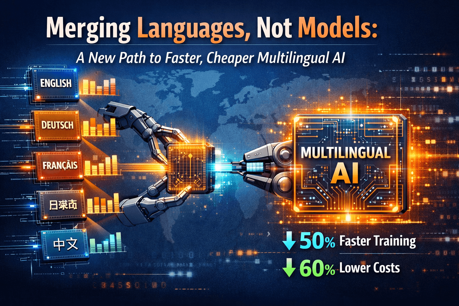 Merging Languages, Not Models: A New Path to Faster, Cheaper Multilingual AI